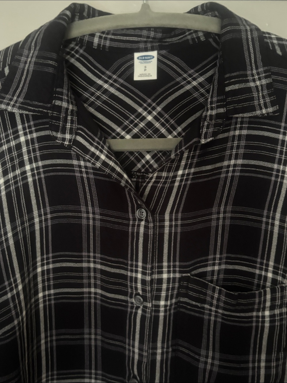 Old Navy Button Down Black Medium